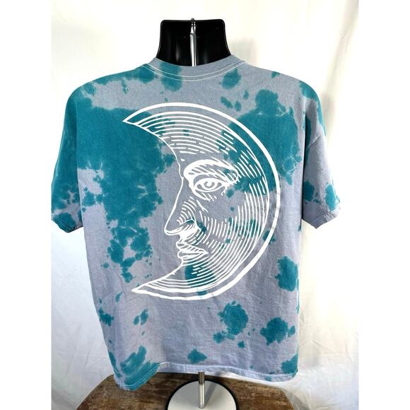 Golden Hour Sun & Moon Tie-Dye T-Shirt OS - Picture 2 of 7